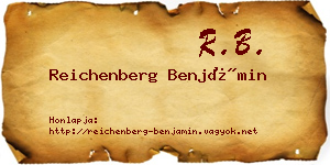 Reichenberg Benjámin névjegykártya